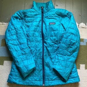 M Patagonia blue puffer